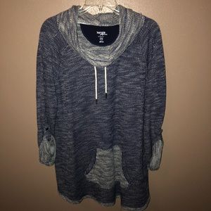 Kensie Blue Workout Hoodie